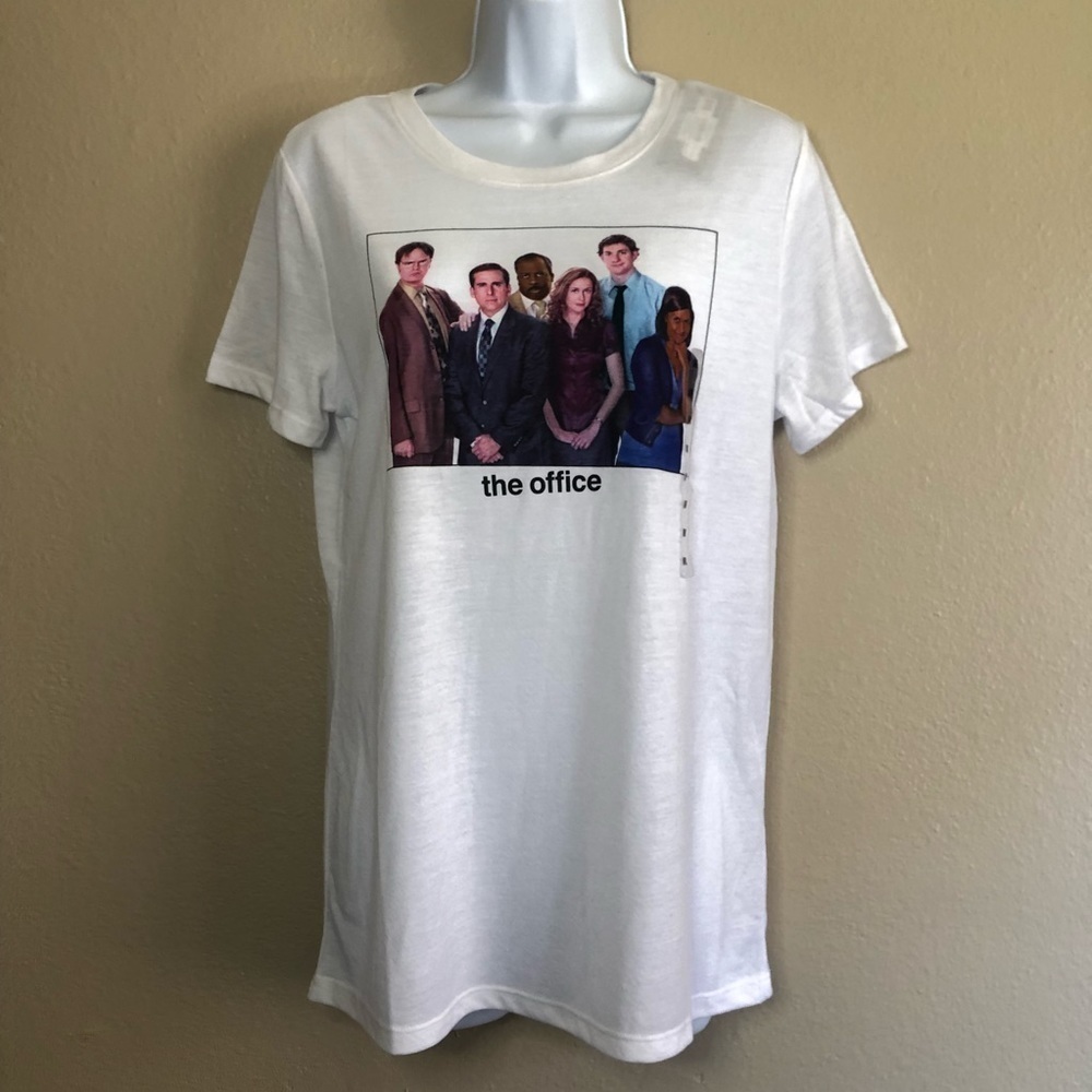 The Office Women's Short Sleeve Graphic T-Shirt White Size Medium